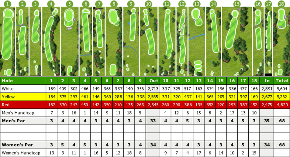 Course layout